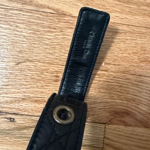 Dior Cannage Leather Belt Black Gold Sz 80 New main image 13